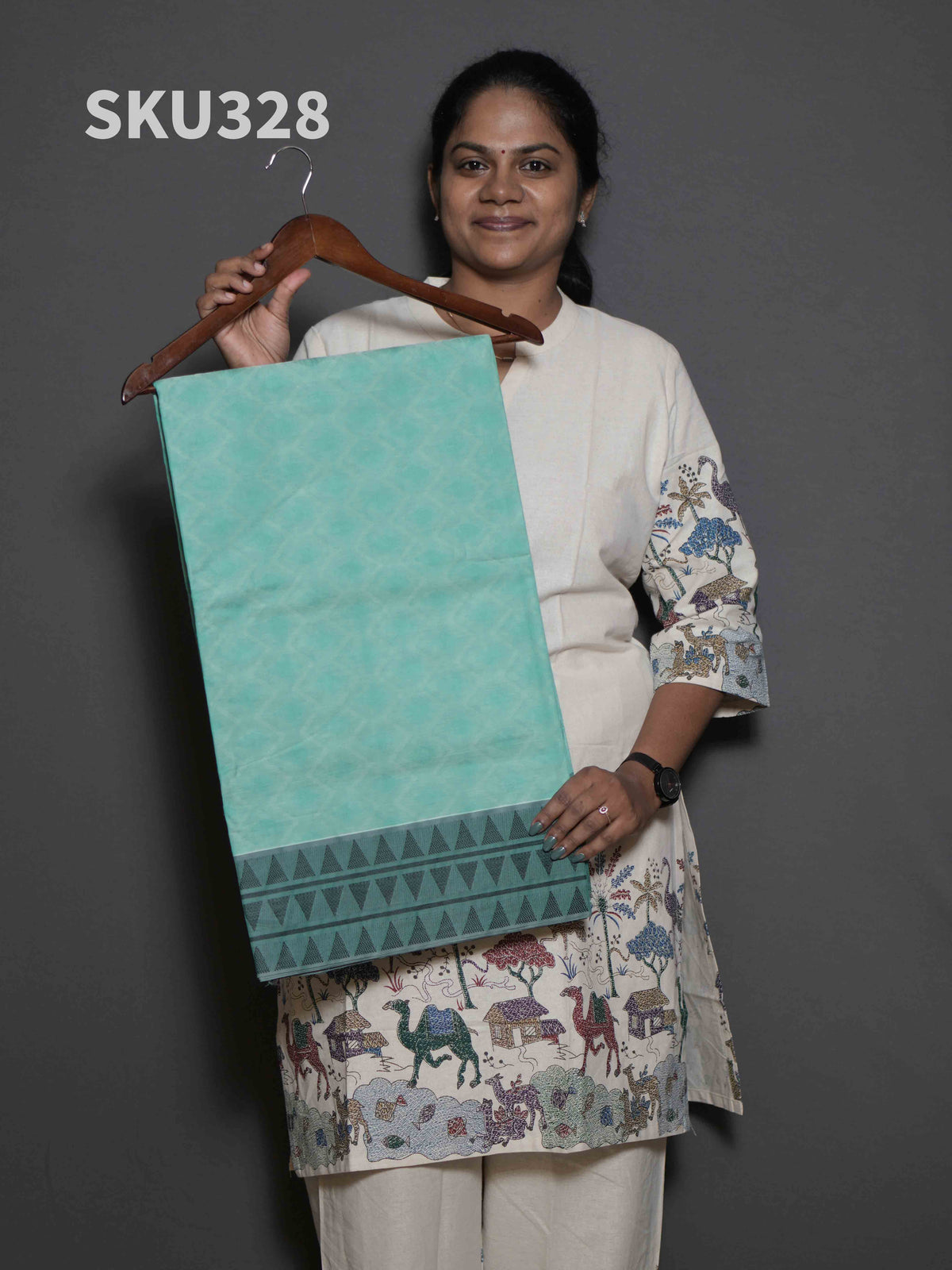 Handloom Cotton Sarees Simple Sophistication / SKU328 – 13