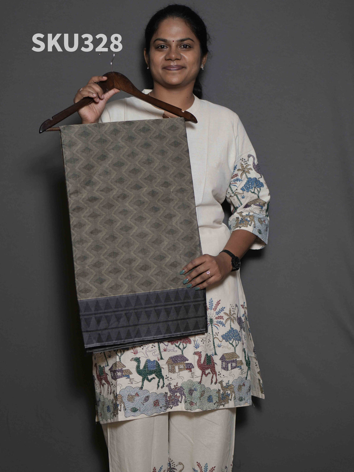 Handloom Cotton Sarees Lasting Comfort / SKU328 – 14