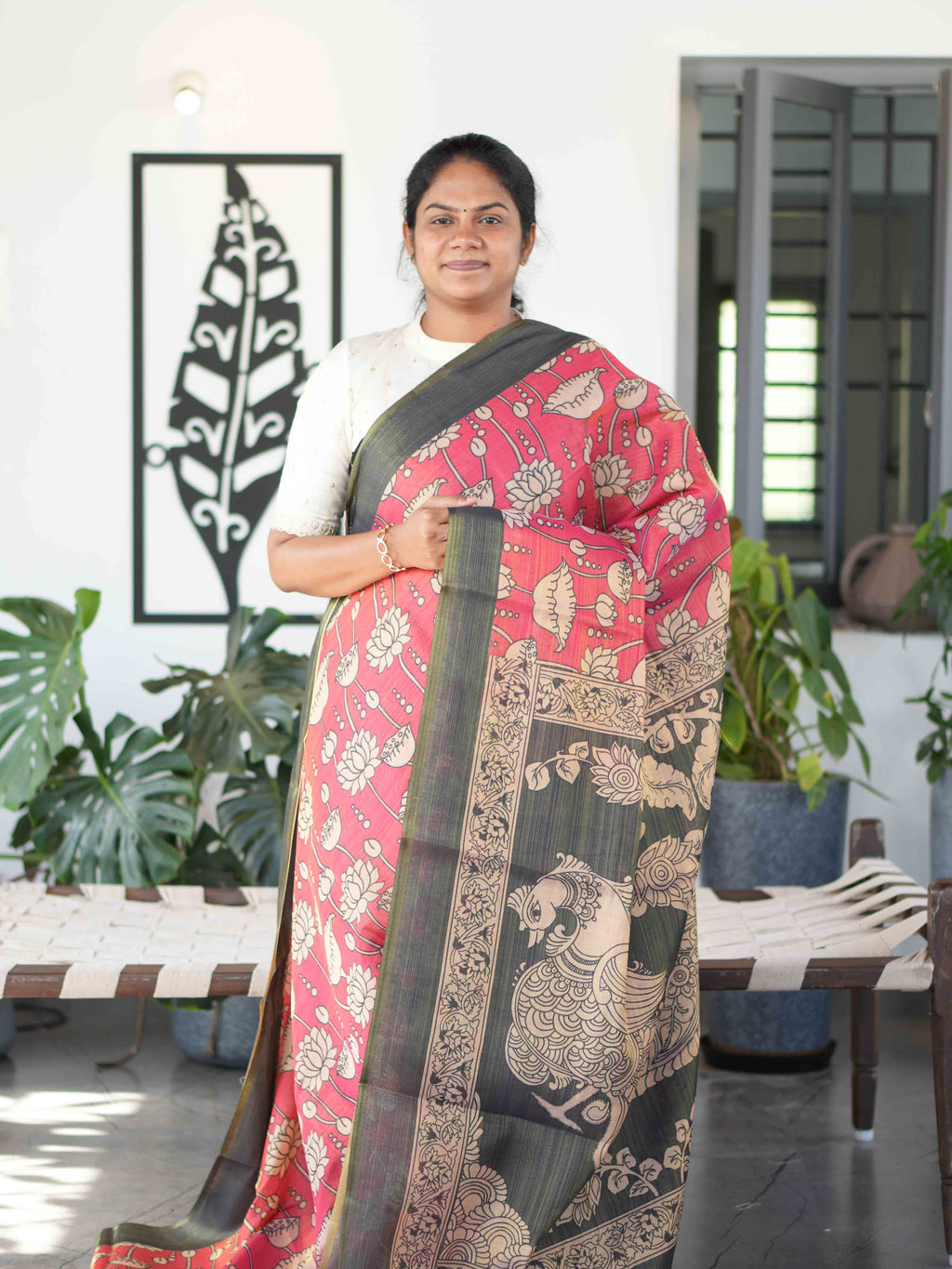 Linen Tissue Sarees Elegant Sheen / SKU278 – 1