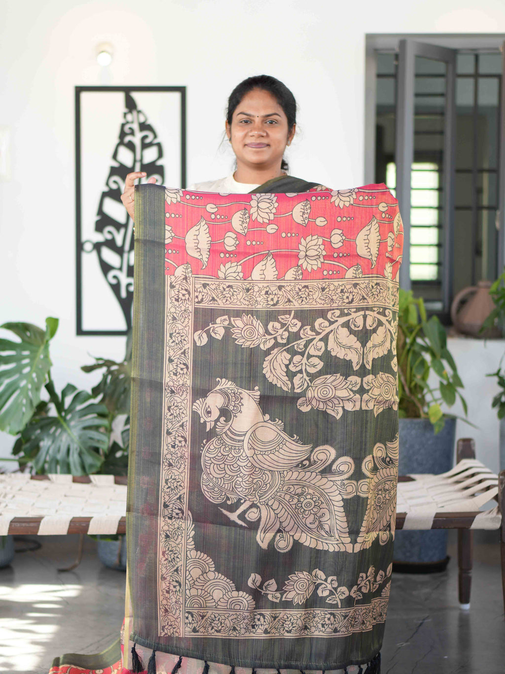 Linen Tissue Sarees Elegant Sheen / SKU278 – 1