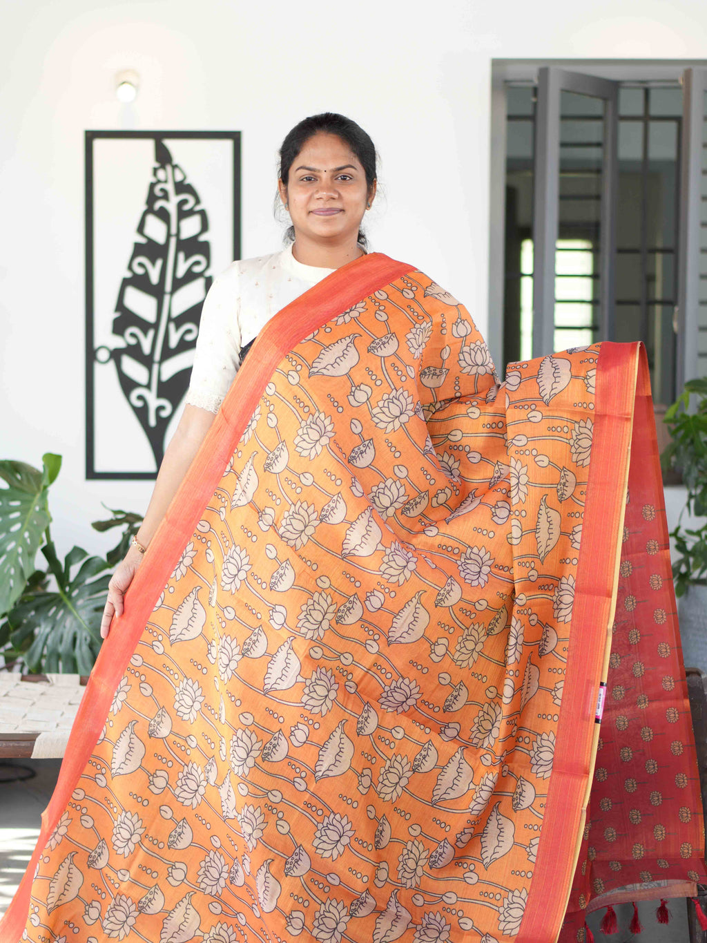 Linen Tissue Sarees Timeless Charm / SKU278 – 4