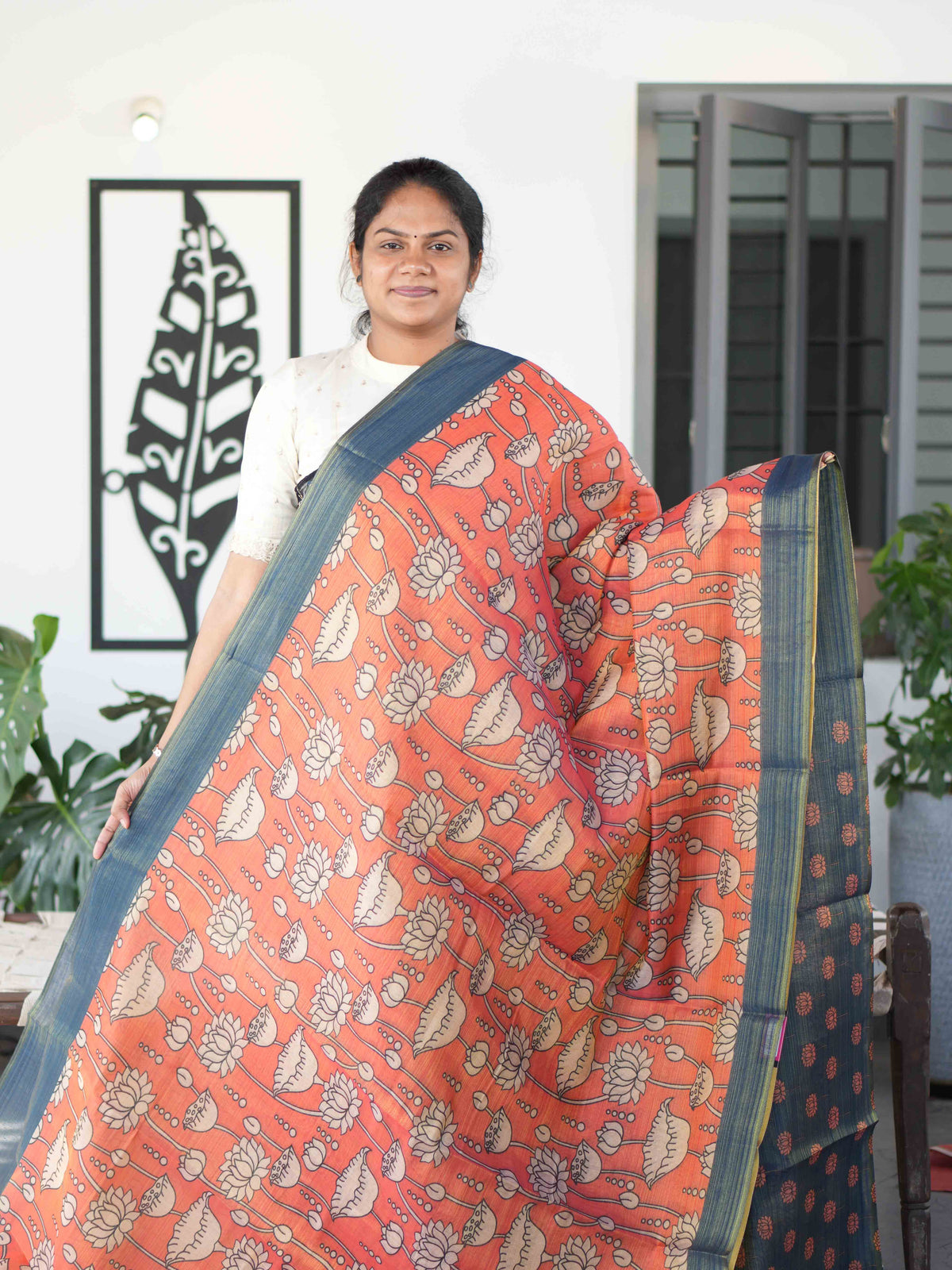Linen Tissue Sarees Subtle Glow / SKU278 – 7