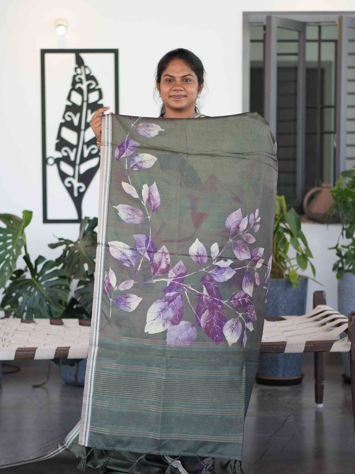 Digital Tussar Sarees Artistic Grace / SKU280 – 1