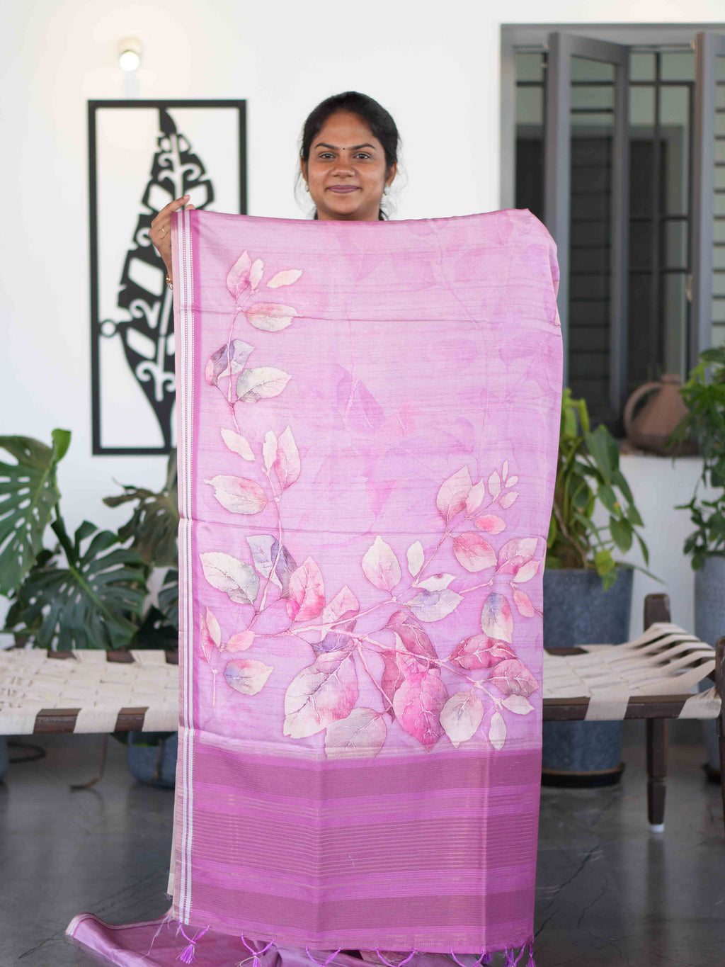 Digital Tussar Sarees Modern Bloom / SKU280 – 2