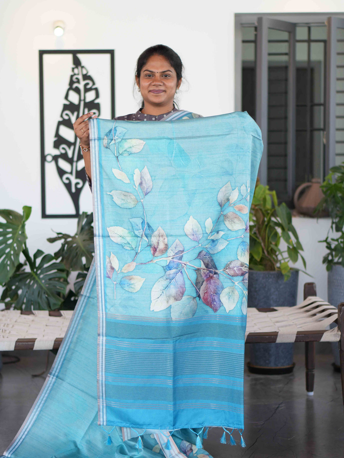 Digital Tussar Sarees Elegant Prints / SKU280 – 3