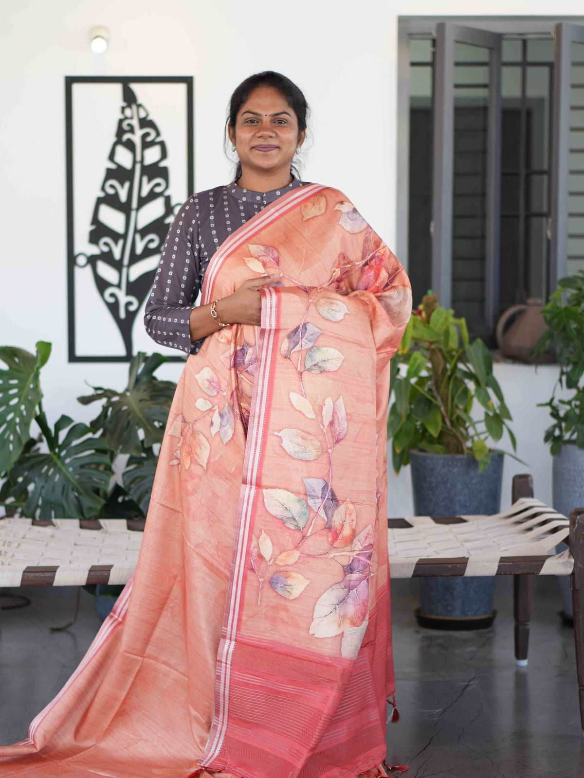 Digital Tussar Sarees Classic Motifs / SKU280 – 4