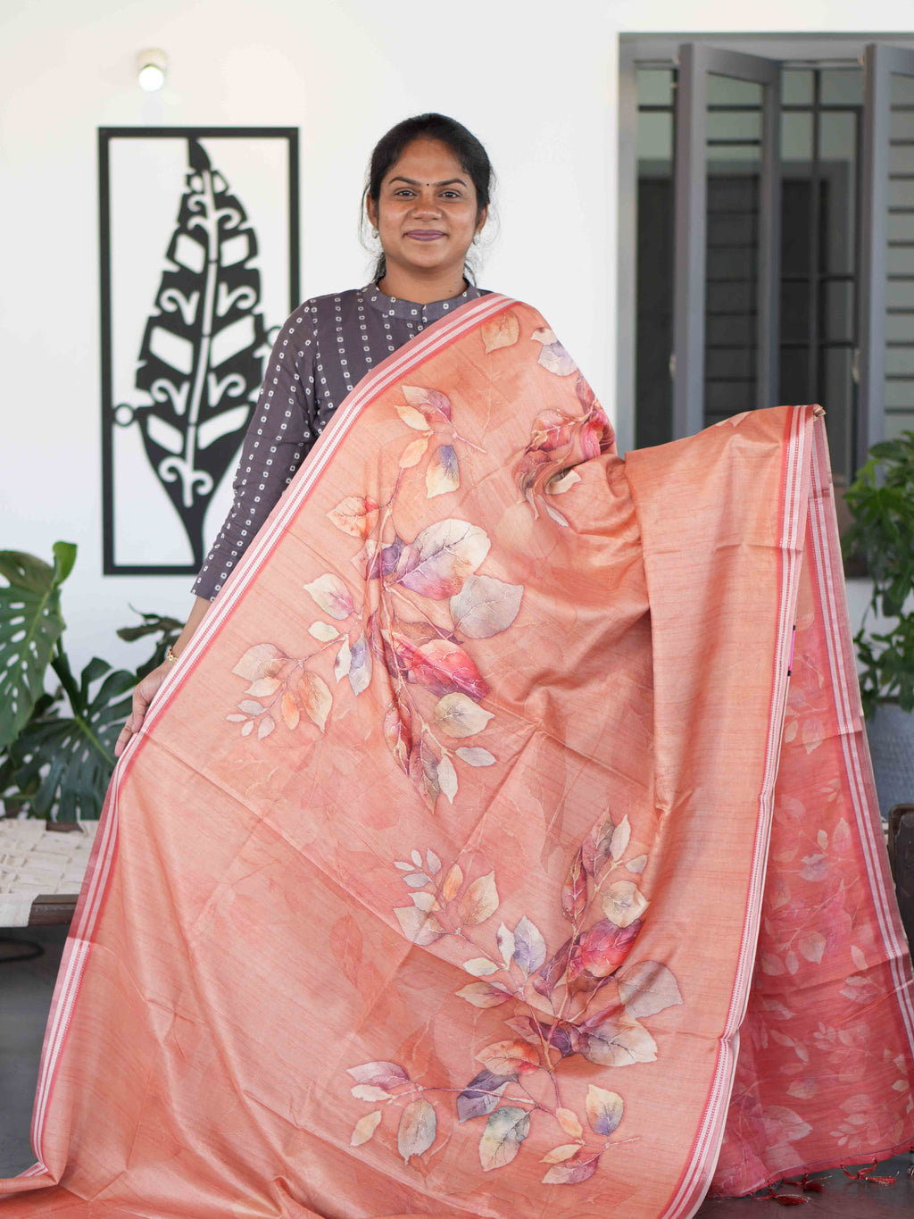 Digital Tussar Sarees Classic Motifs / SKU280 – 4