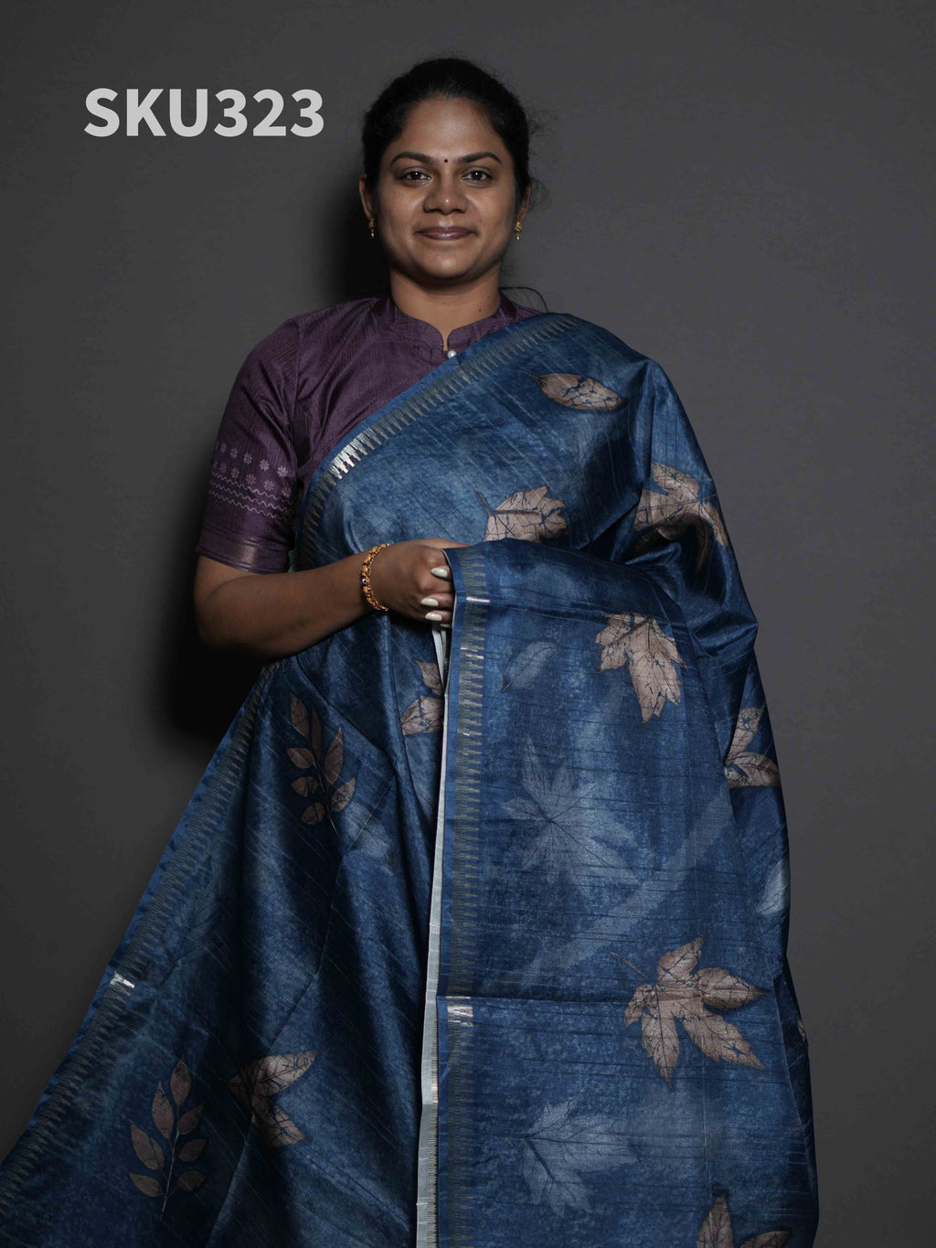 Printed Matka Silk Sarees Festive Radiance / SKU323 – 1