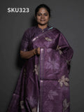 Printed Matka Silk Sarees Classic Charm / SKU323 – 2
