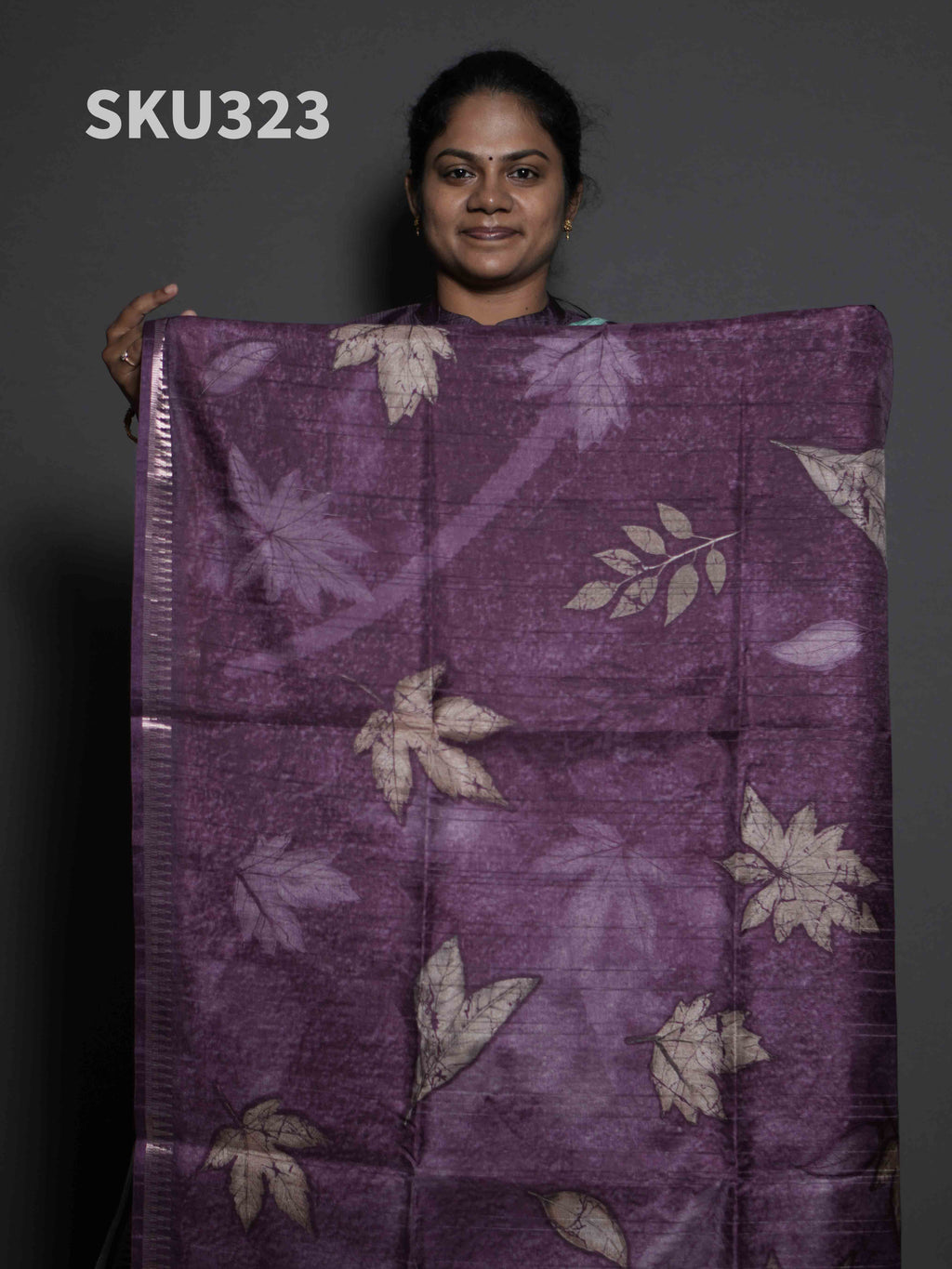 Printed Matka Silk Sarees Classic Charm / SKU323 – 2