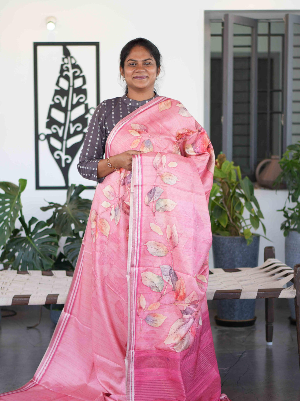 Digital Tussar Sarees Signature Prints / SKU280 – 8