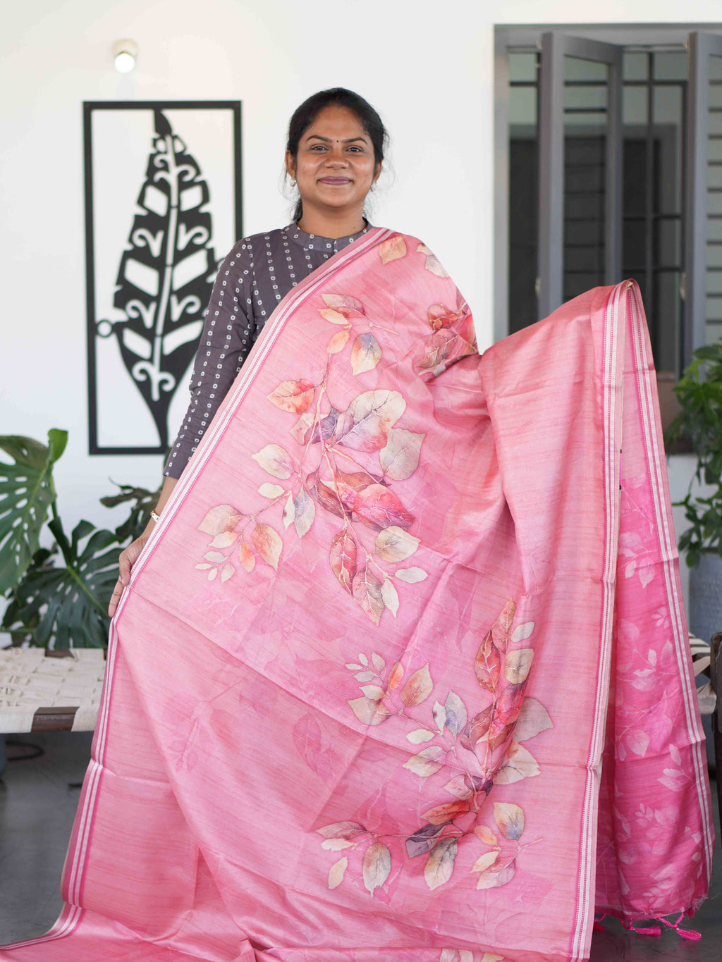 Digital Tussar Sarees Signature Prints / SKU280 – 8