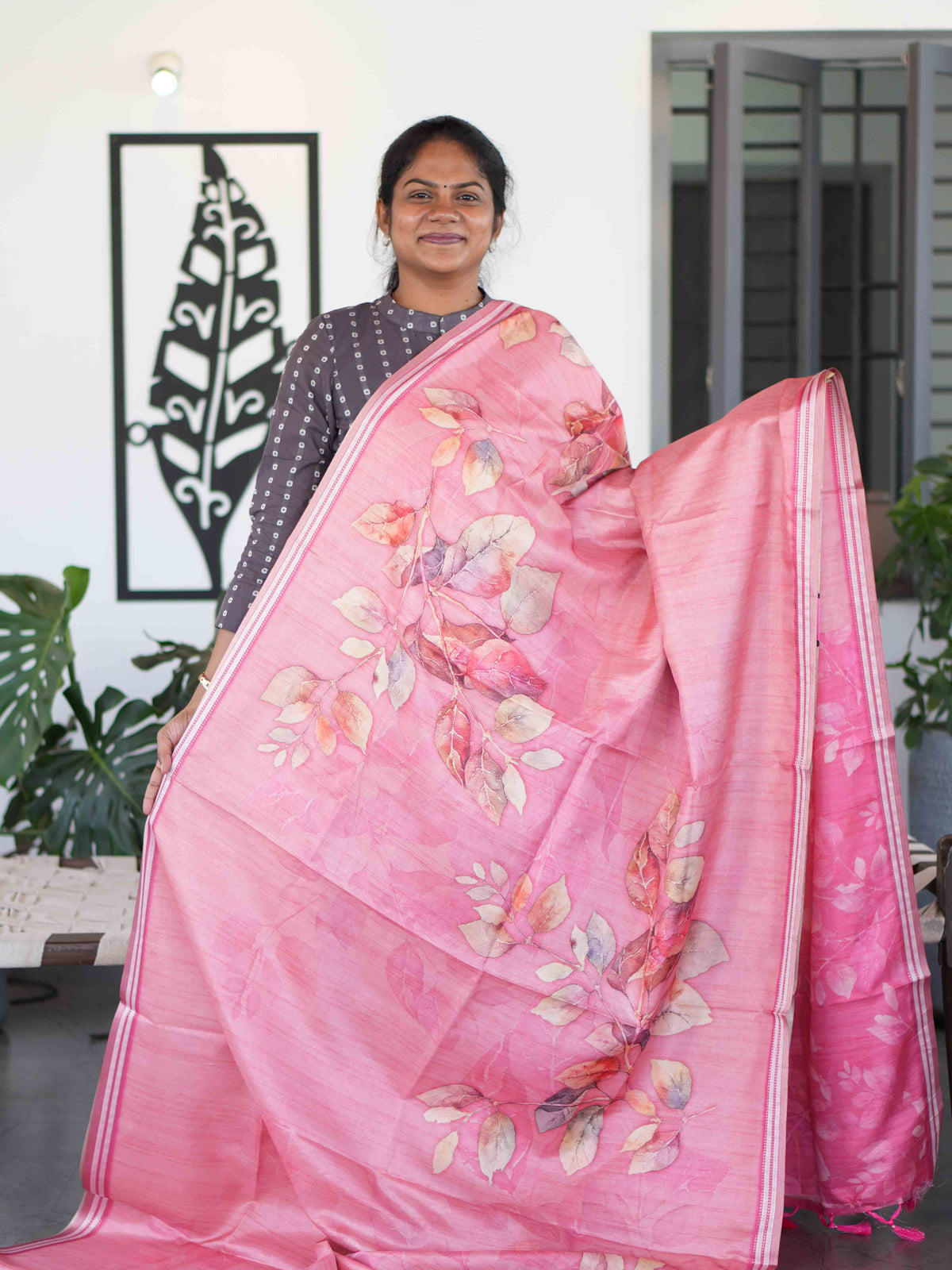 Digital Tussar Sarees Signature Prints / SKU280 – 8