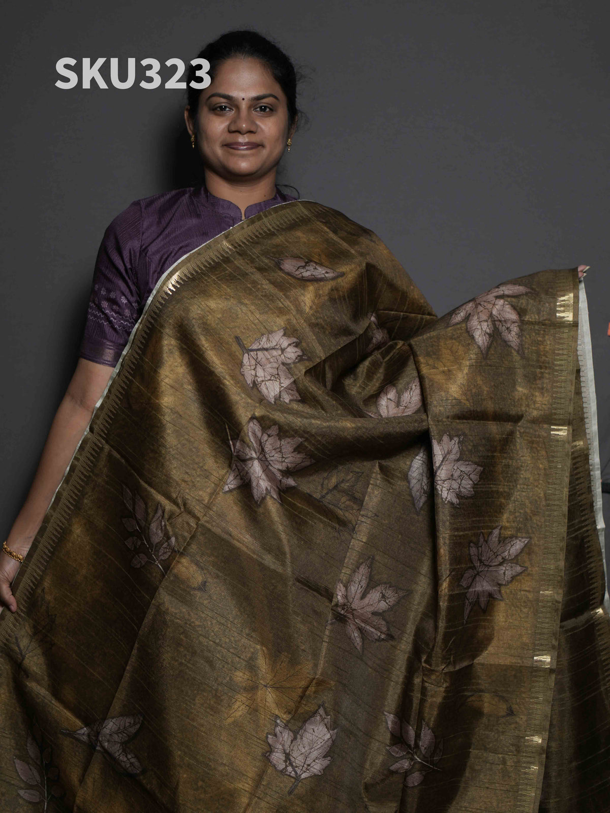 Printed Matka Silk Sarees Heritage Beauty / SKU323 – 3