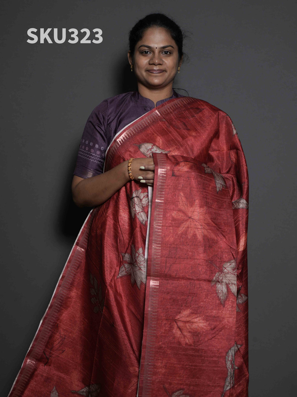 Printed Matka Silk Sarees Timeless Beauty / SKU323 – 5