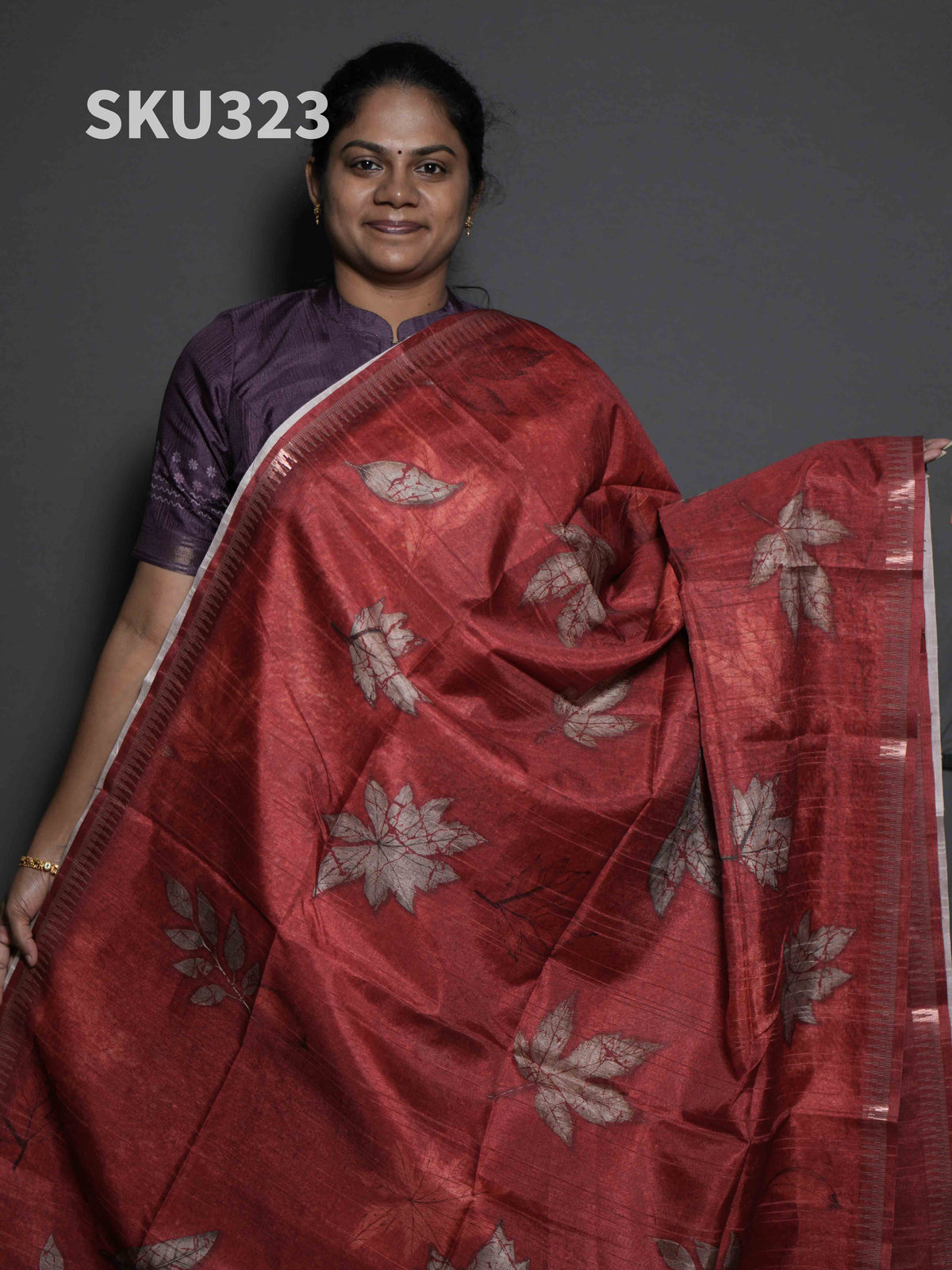 Printed Matka Silk Sarees Timeless Beauty / SKU323 – 5