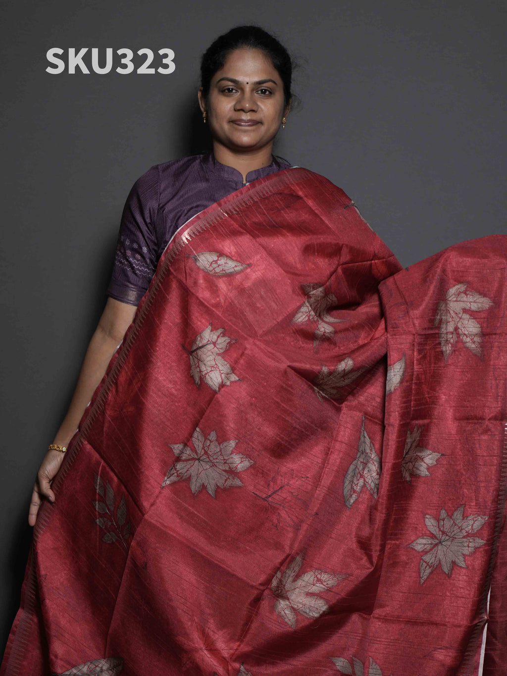 Printed Matka Silk Sarees Signature Style / SKU323 – 6