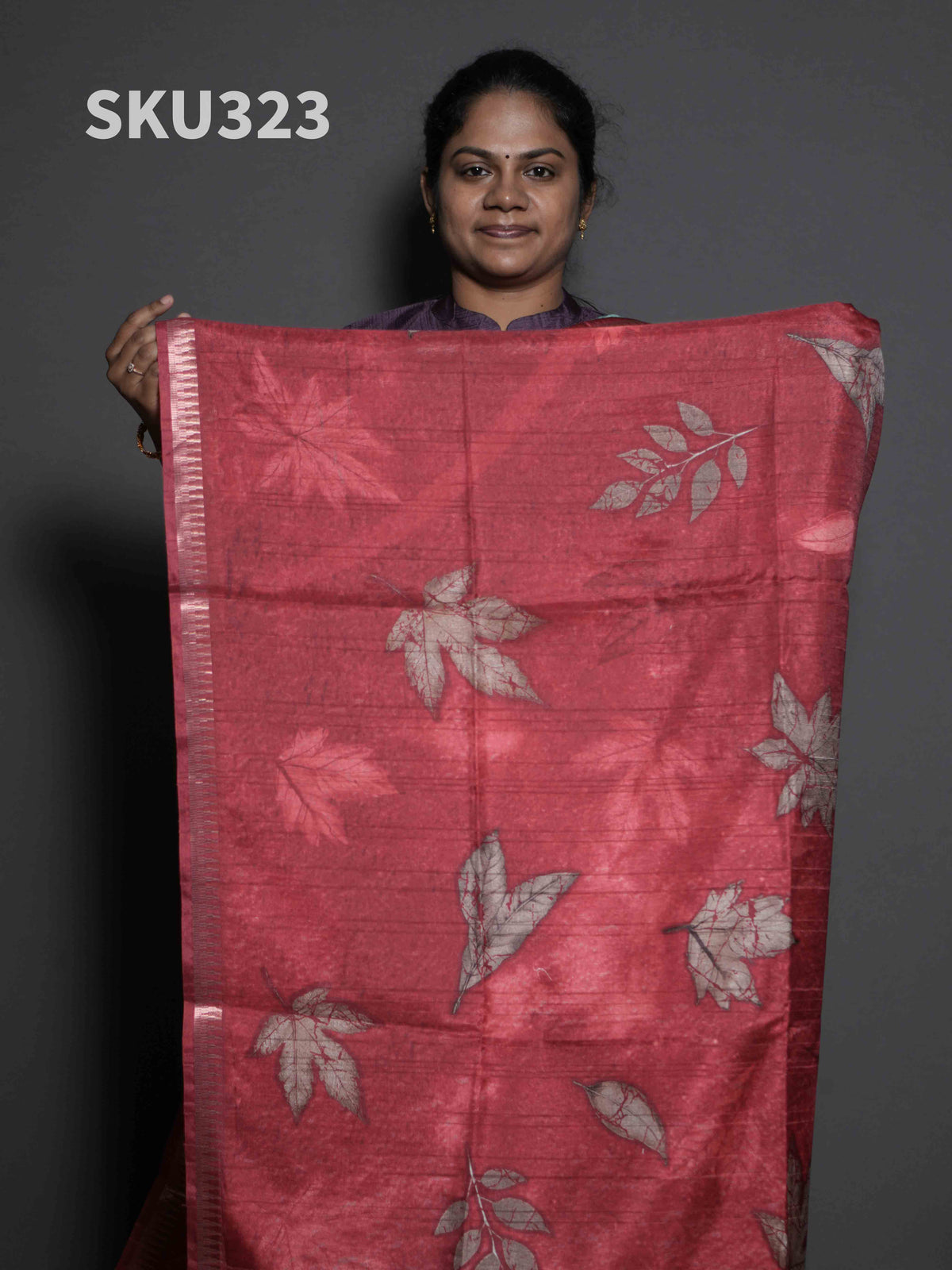 Printed Matka Silk Sarees Signature Style / SKU323 – 6