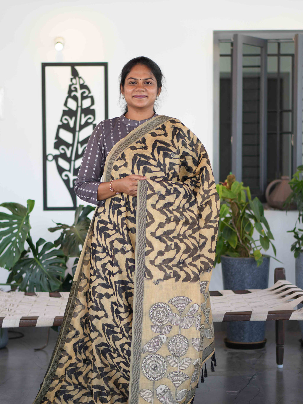 Sambalpuri Printed Cotton Sarees Classic Motifs / SKU274 – 4