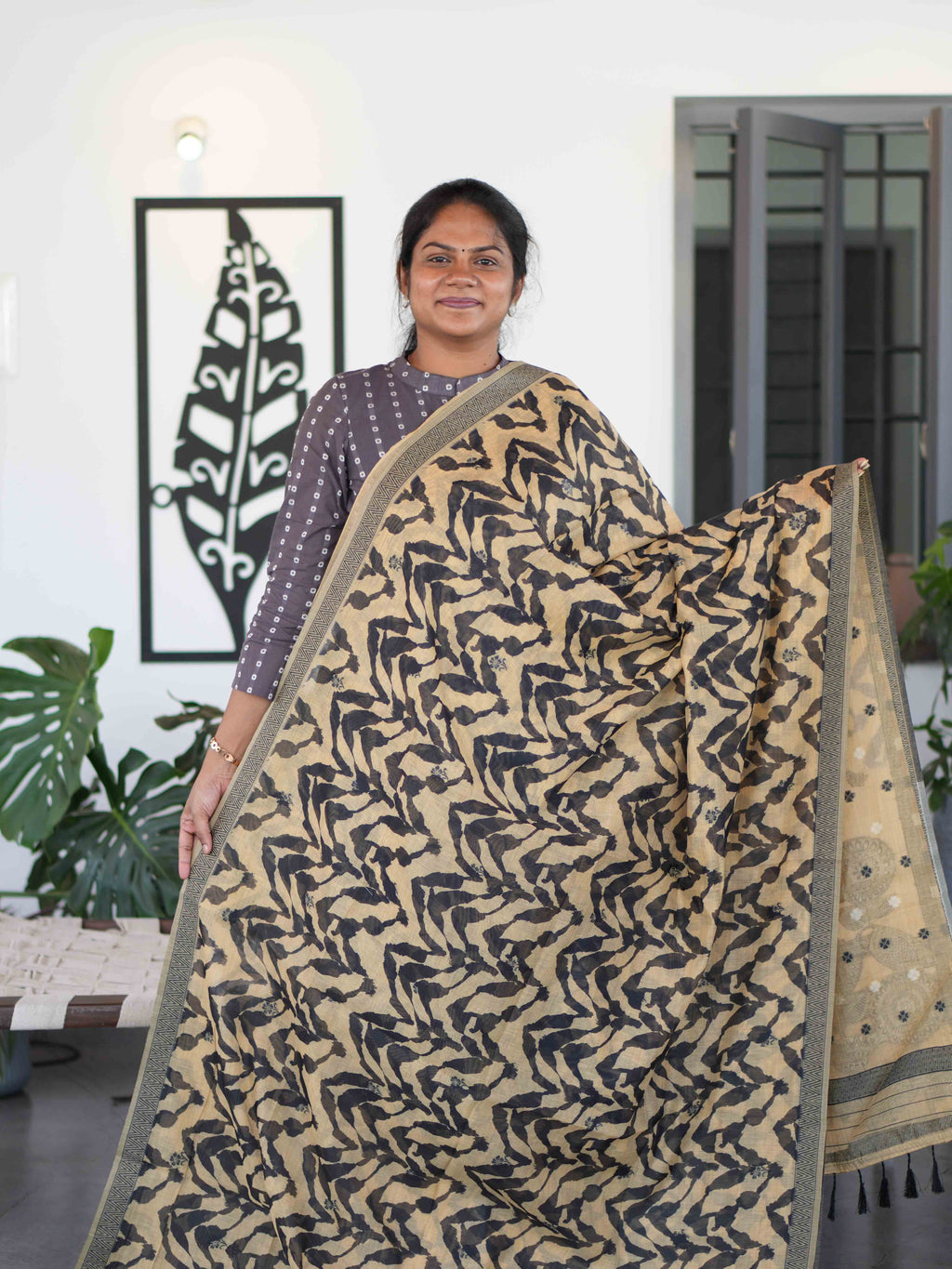 Sambalpuri Printed Cotton Sarees Classic Motifs / SKU274 – 4