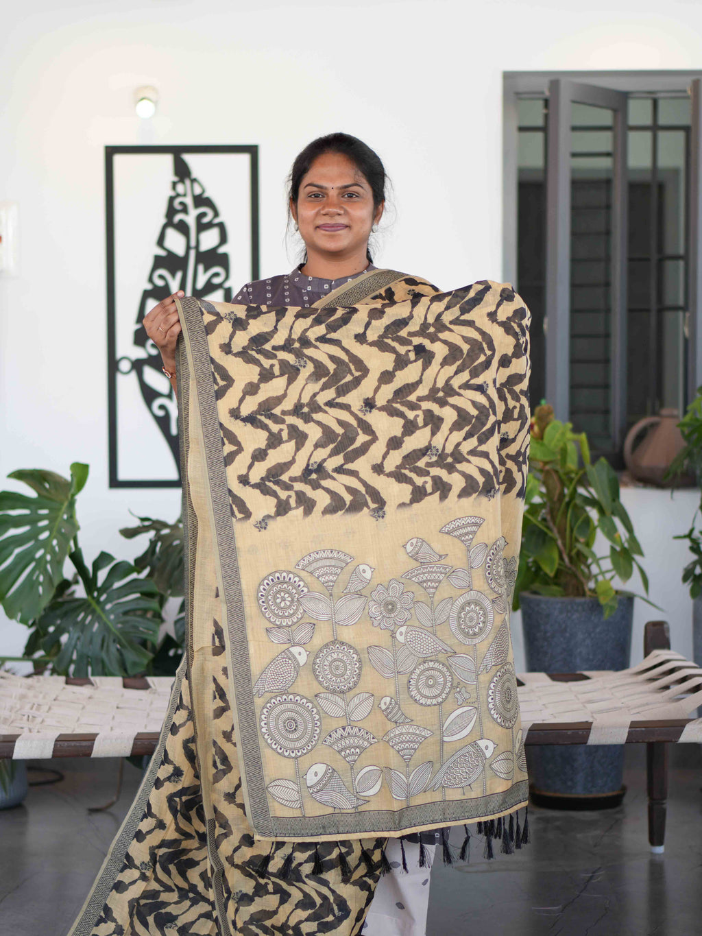 Sambalpuri Printed Cotton Sarees Classic Motifs / SKU274 – 4