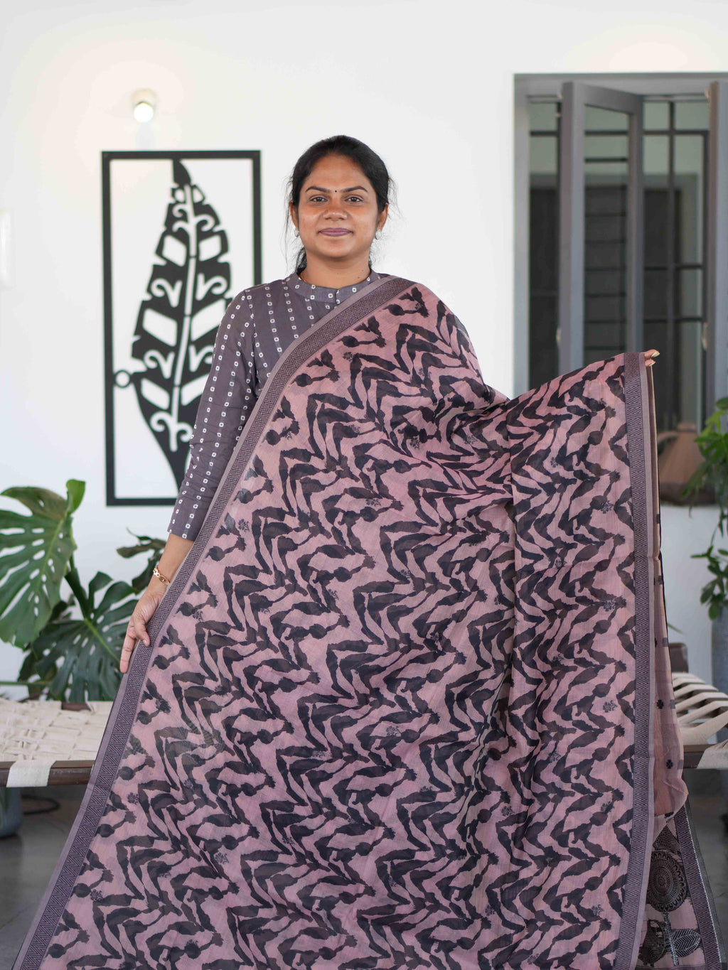 Sambalpuri Printed Cotton Sarees Signature Art / SKU274 – 6
