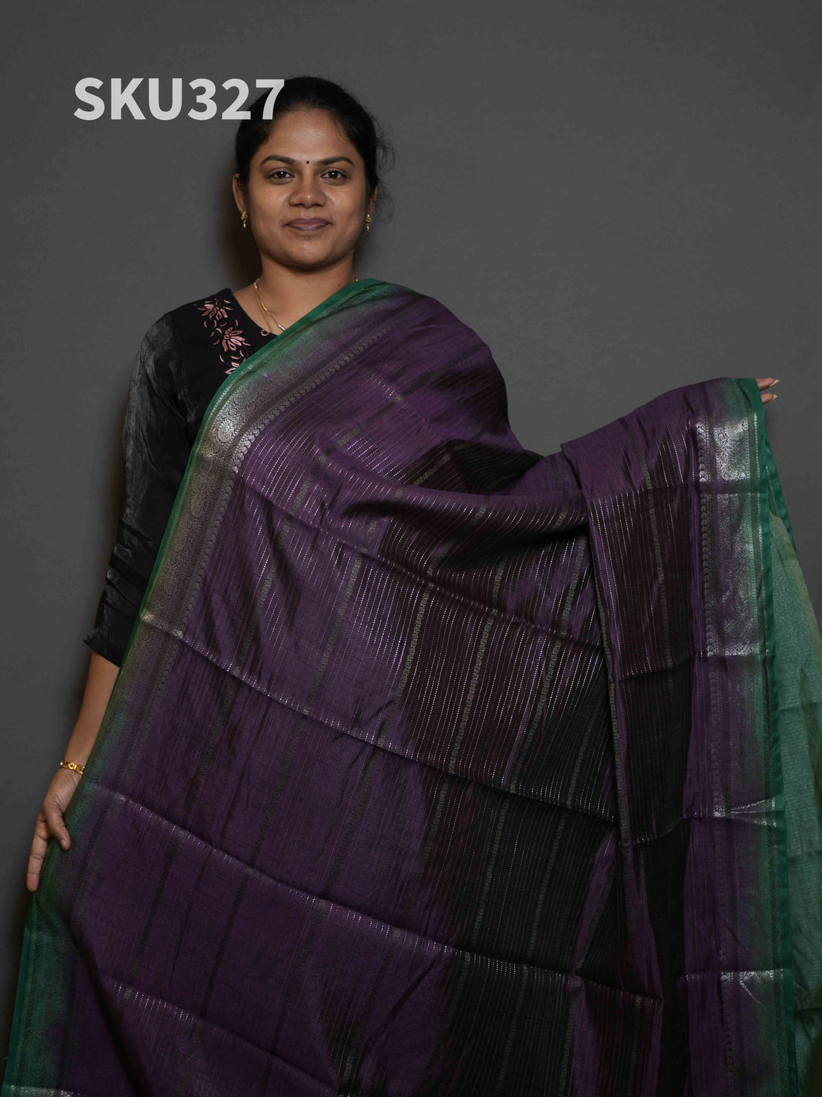 Cotton Banaras Sarees Festive Grace / SKU327 – 11