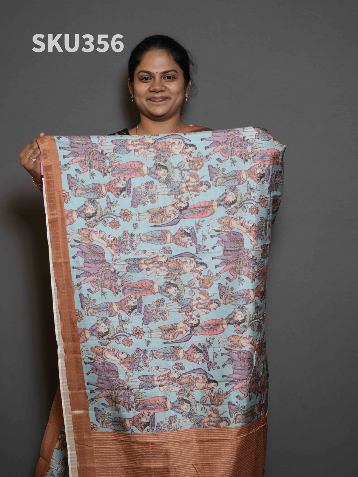 Semi Printed Tussar Sarees Classic Charm / SKU356 – 1