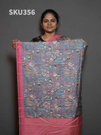 Semi Printed Tussar Sarees Natural Grace / SKU356 – 2