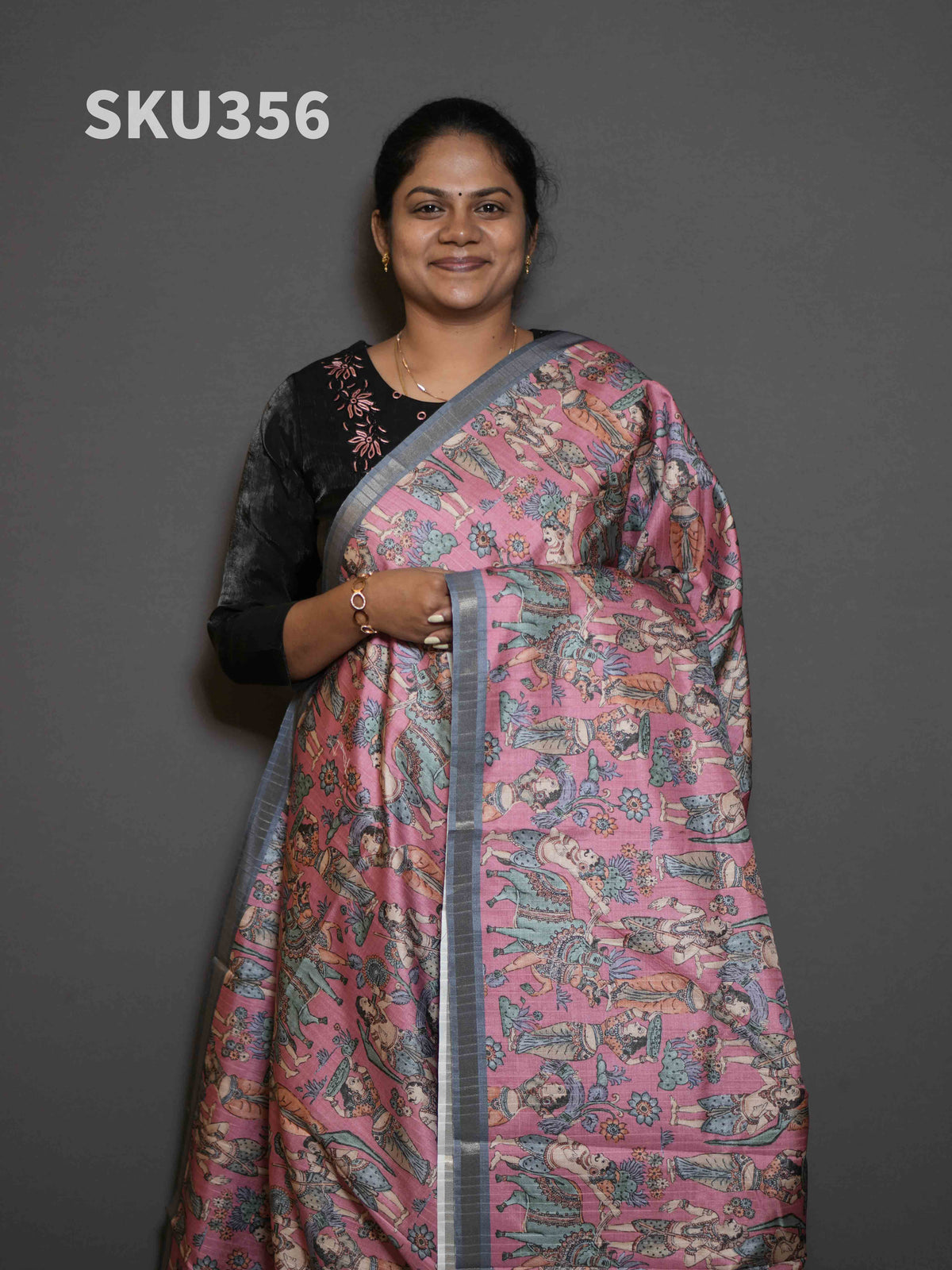 Semi Printed Tussar Sarees Timeless Beauty / SKU356 – 3