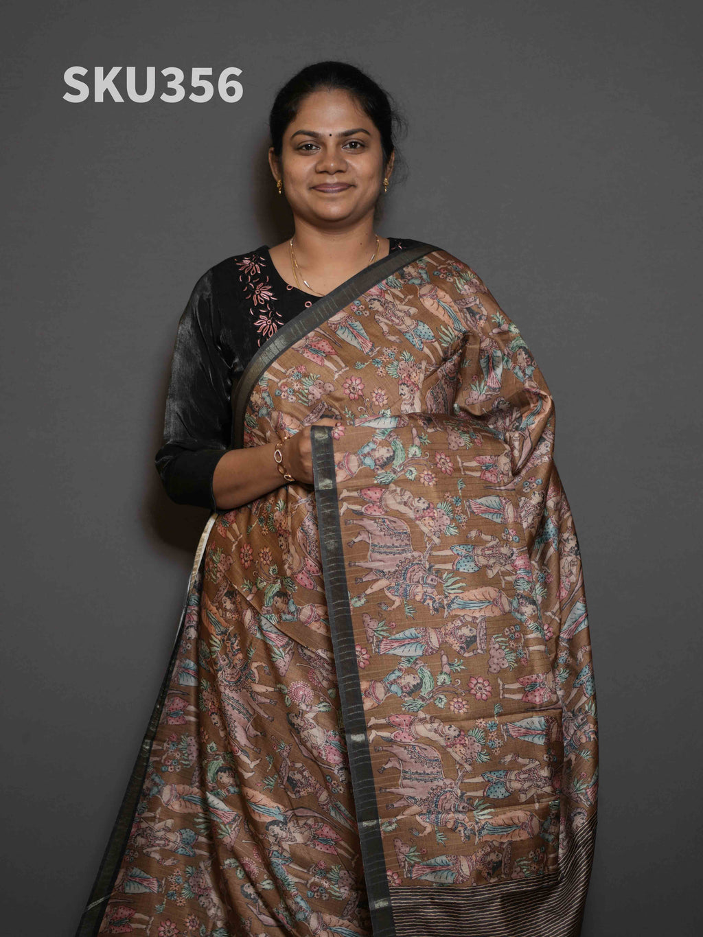 Semi Printed Tussar Sarees Subtle Beauty / SKU356 – 5