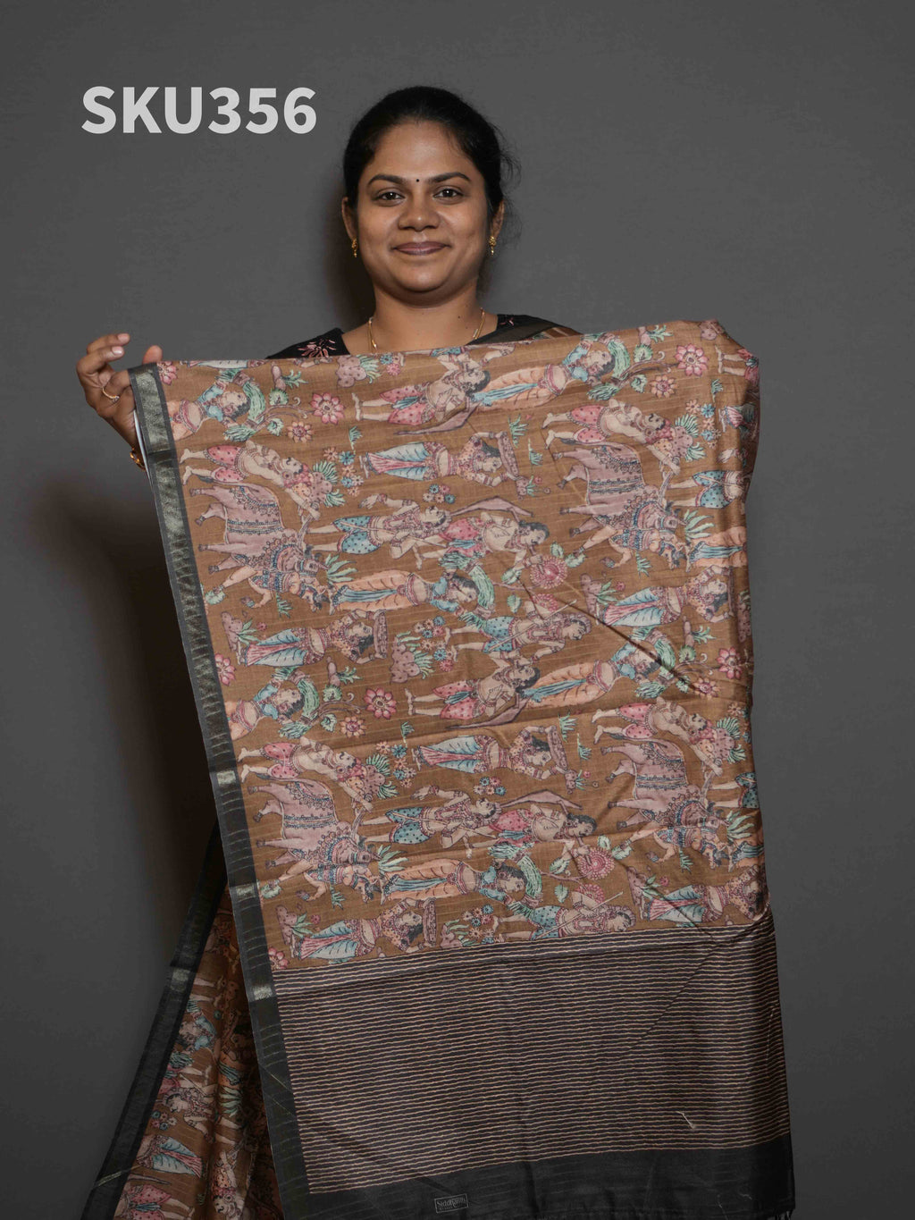 Semi Printed Tussar Sarees Subtle Beauty / SKU356 – 5