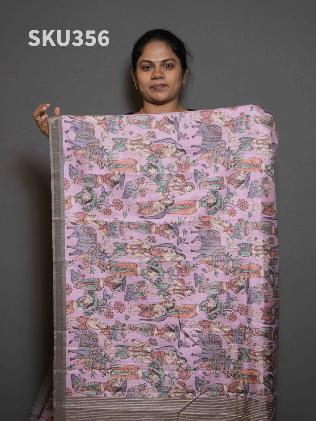 Semi Printed Tussar Sarees Refined Texture / SKU356 – 6