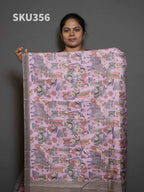 Semi Printed Tussar Sarees Refined Texture / SKU356 – 6