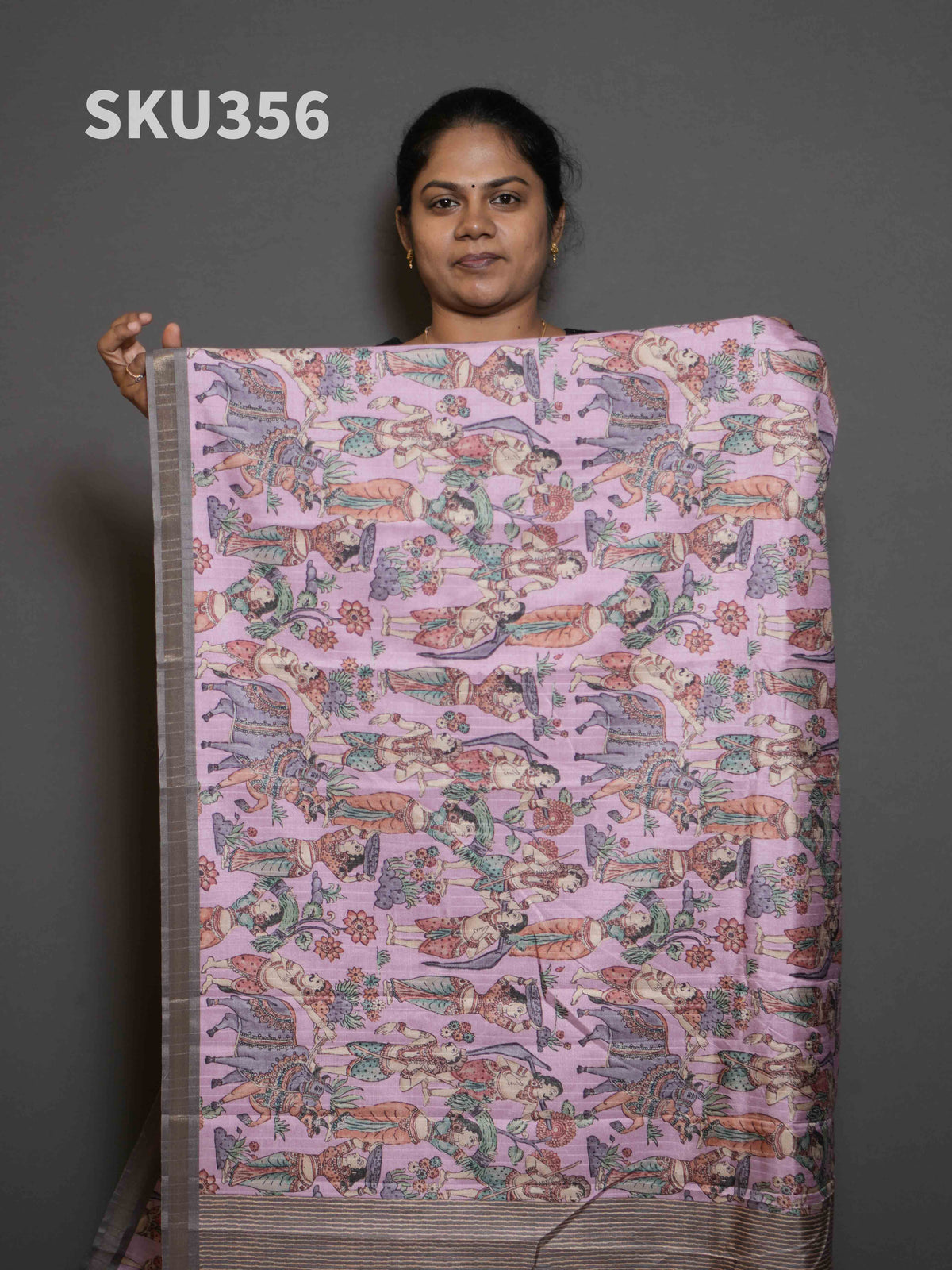 Semi Printed Tussar Sarees Refined Texture / SKU356 – 6