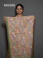 Semi Printed Tussar Sarees Artistic Beauty / SKU356 – 8