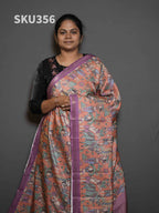 Semi Printed Tussar Sarees Signature Style / SKU356 – 9