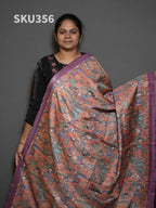 Semi Printed Tussar Sarees Signature Style / SKU356 – 9