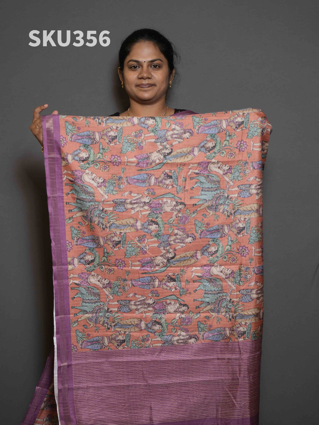 Semi Printed Tussar Sarees Signature Style / SKU356 – 9