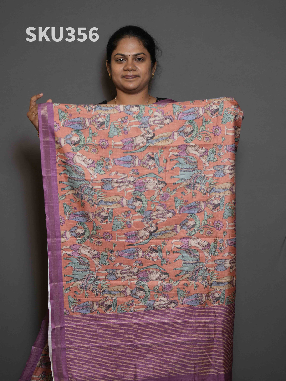 Semi Printed Tussar Sarees Signature Style / SKU356 – 9