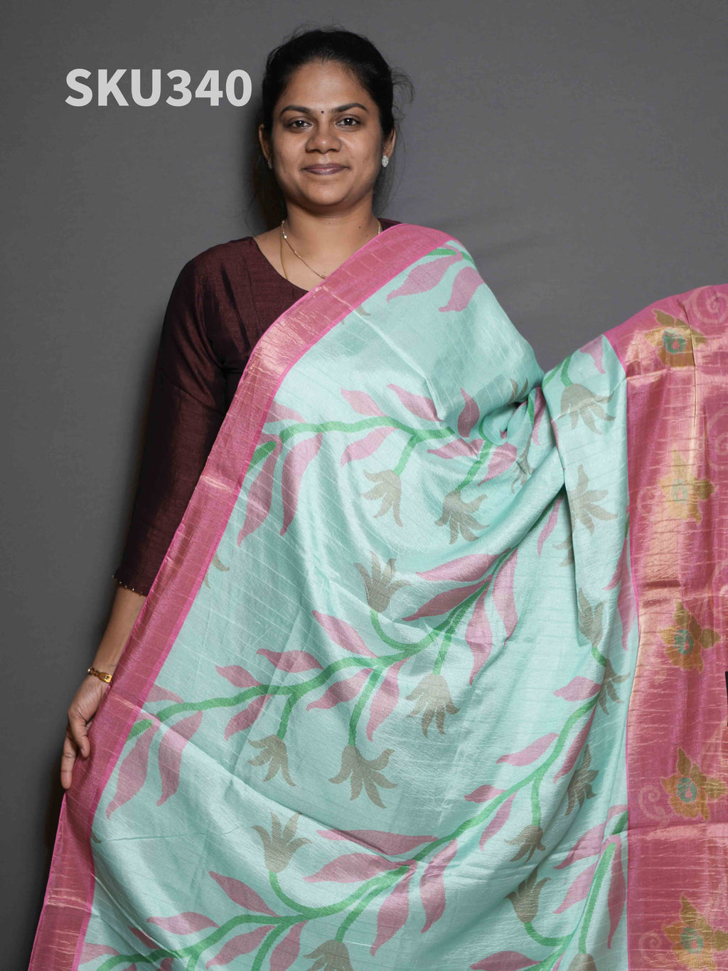 Crush Tussar Sarees Natural Grace / SKU340 – 1