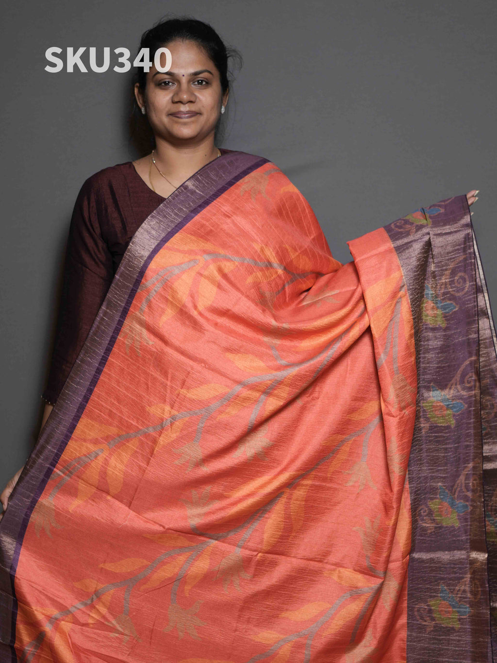 Crush Tussar Sarees Classic Charm / SKU340 – 2