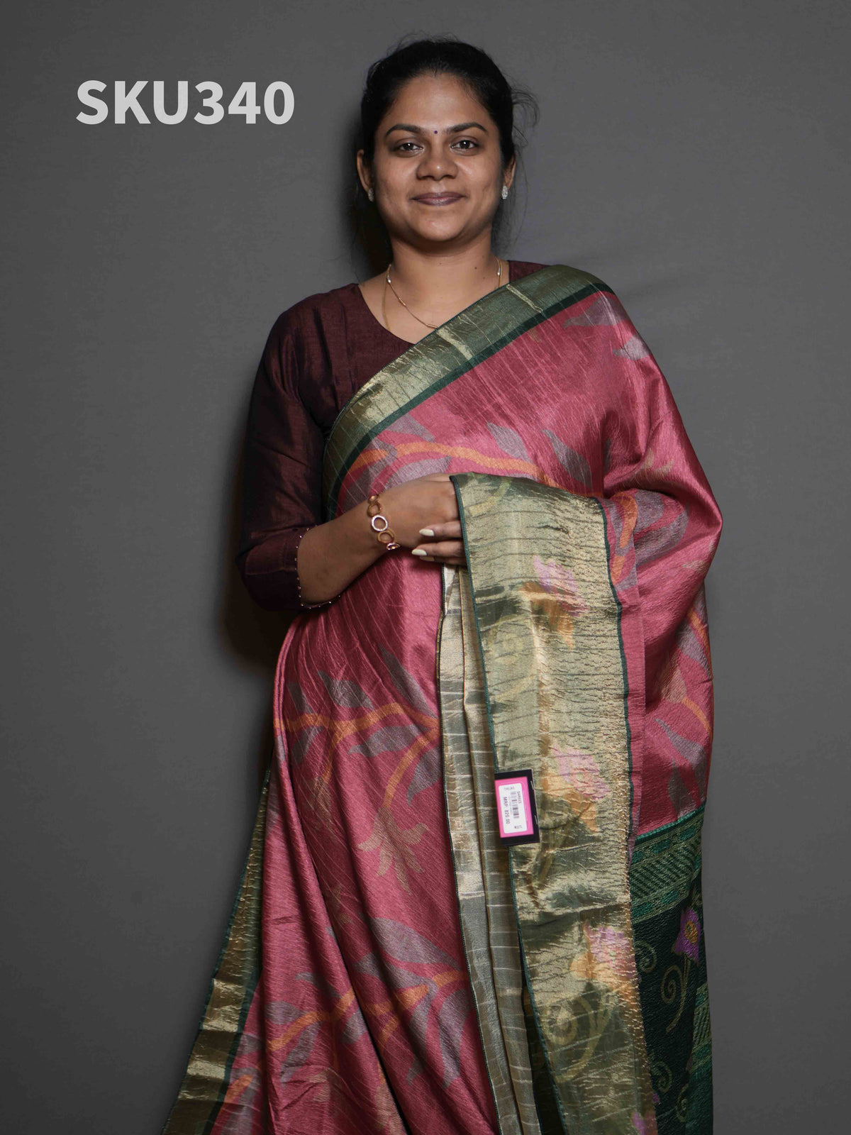 Crush Tussar Sarees Graceful Texture / SKU340 – 4