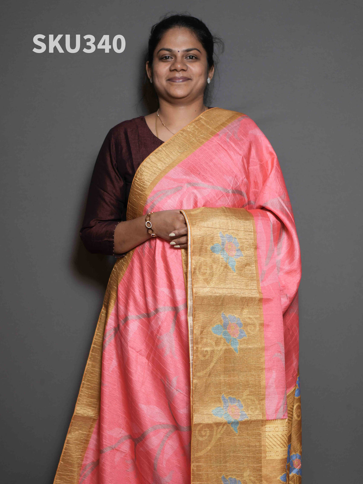 Crush Tussar Sarees Rustic Beauty / SKU340 – 6
