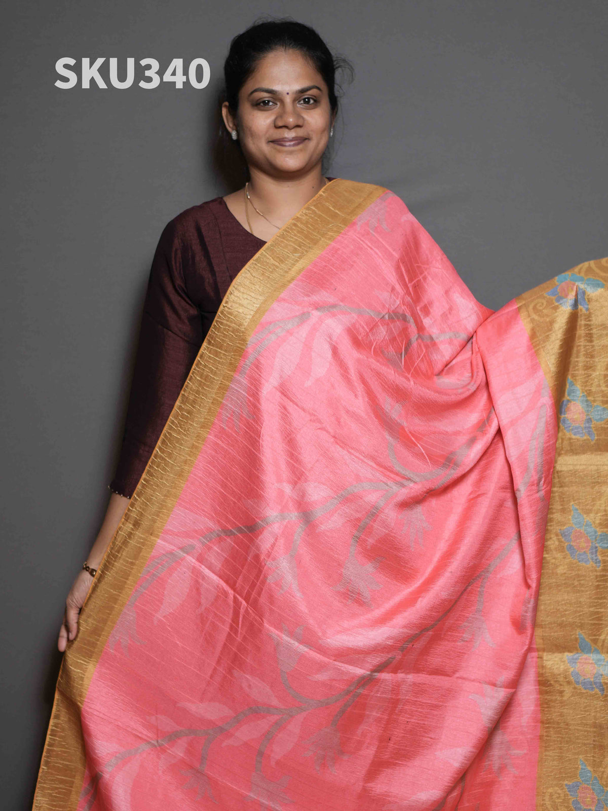 Crush Tussar Sarees Rustic Beauty / SKU340 – 6
