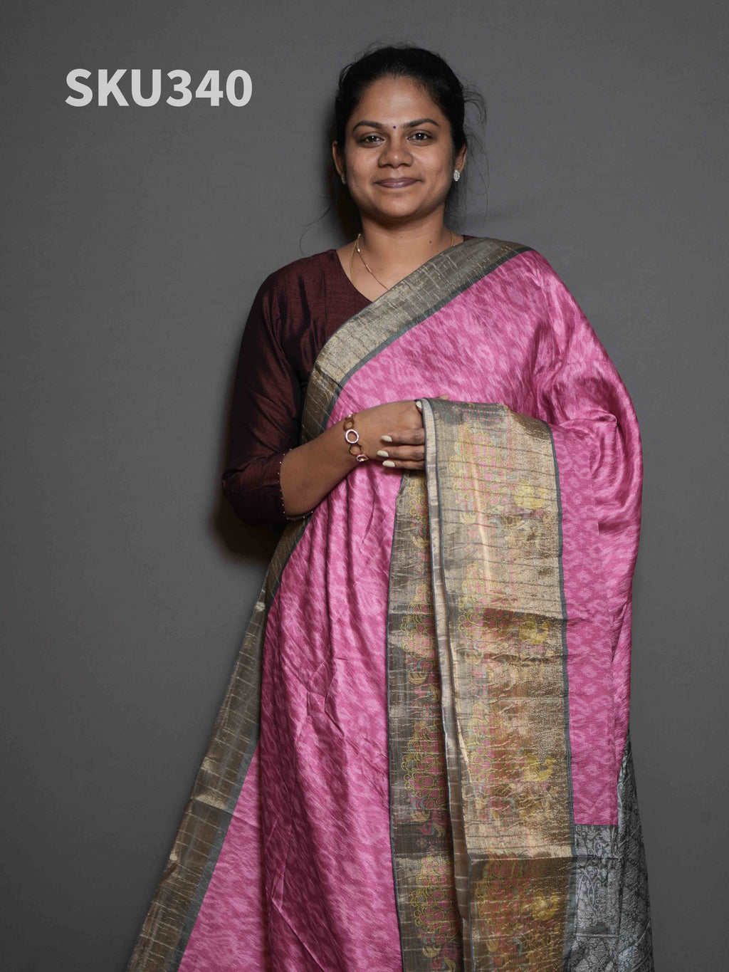 Crush Tussar Sarees Refined Drape / SKU340 – 7