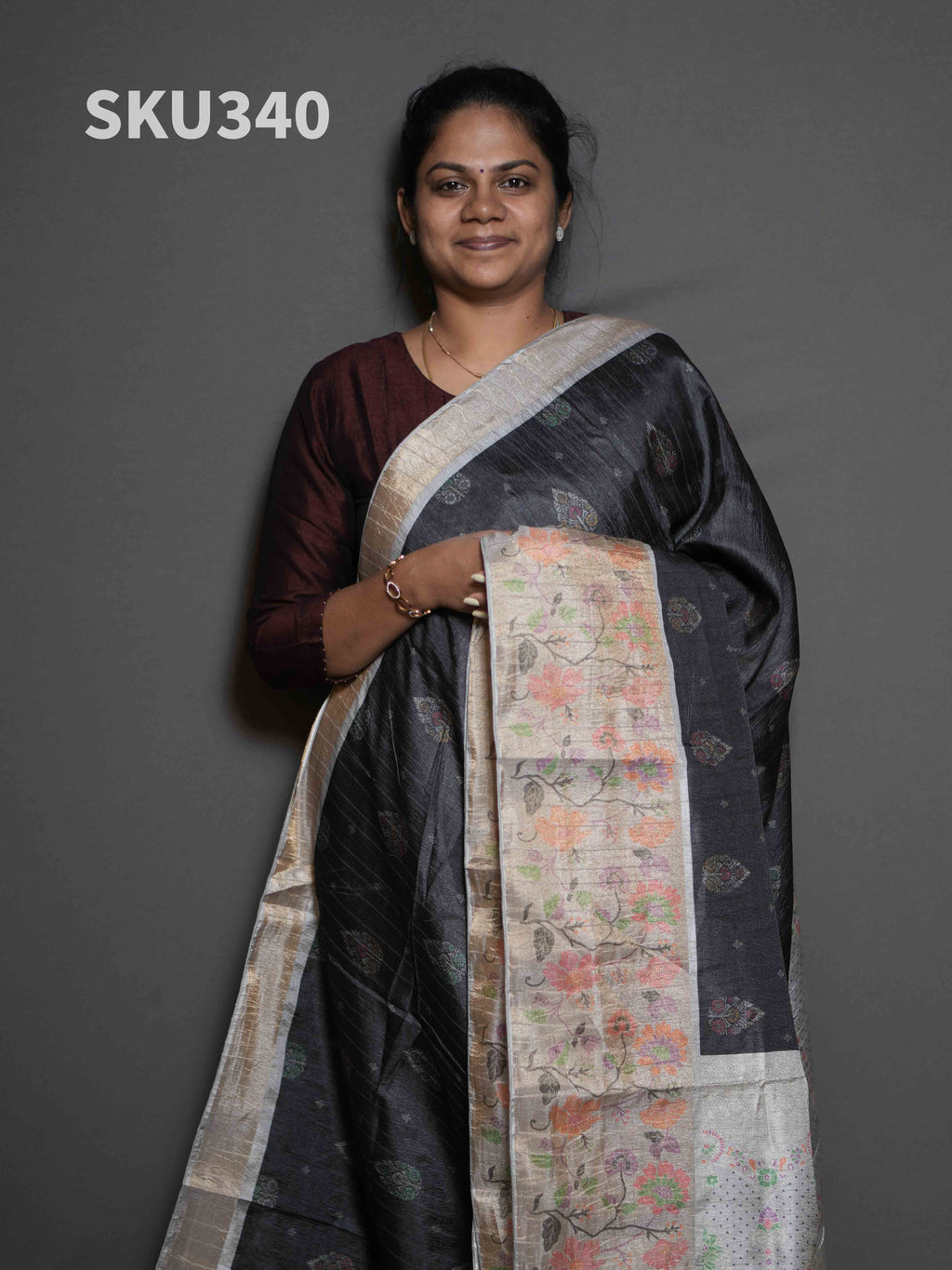 Crush Tussar Sarees Earthy Charm / SKU340 – 9