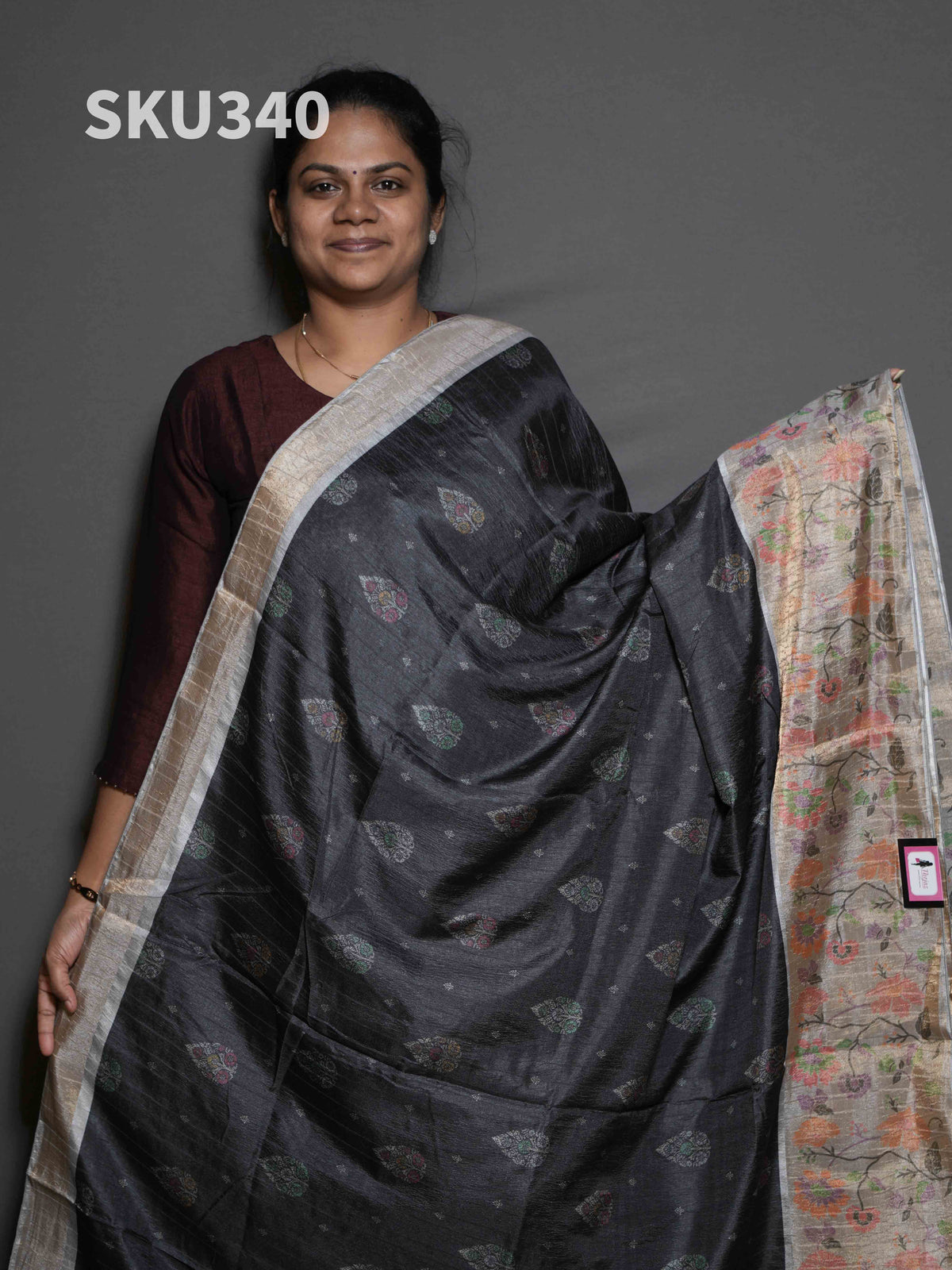 Crush Tussar Sarees Earthy Charm / SKU340 – 9