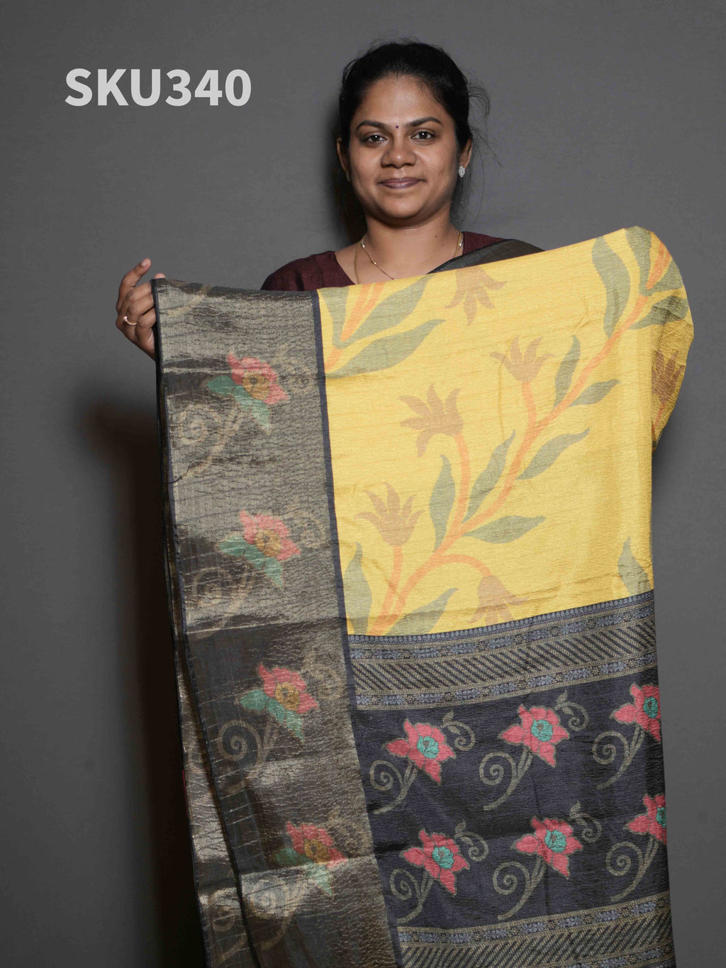 Crush Tussar Sarees Soft Radiance / SKU340 – 11
