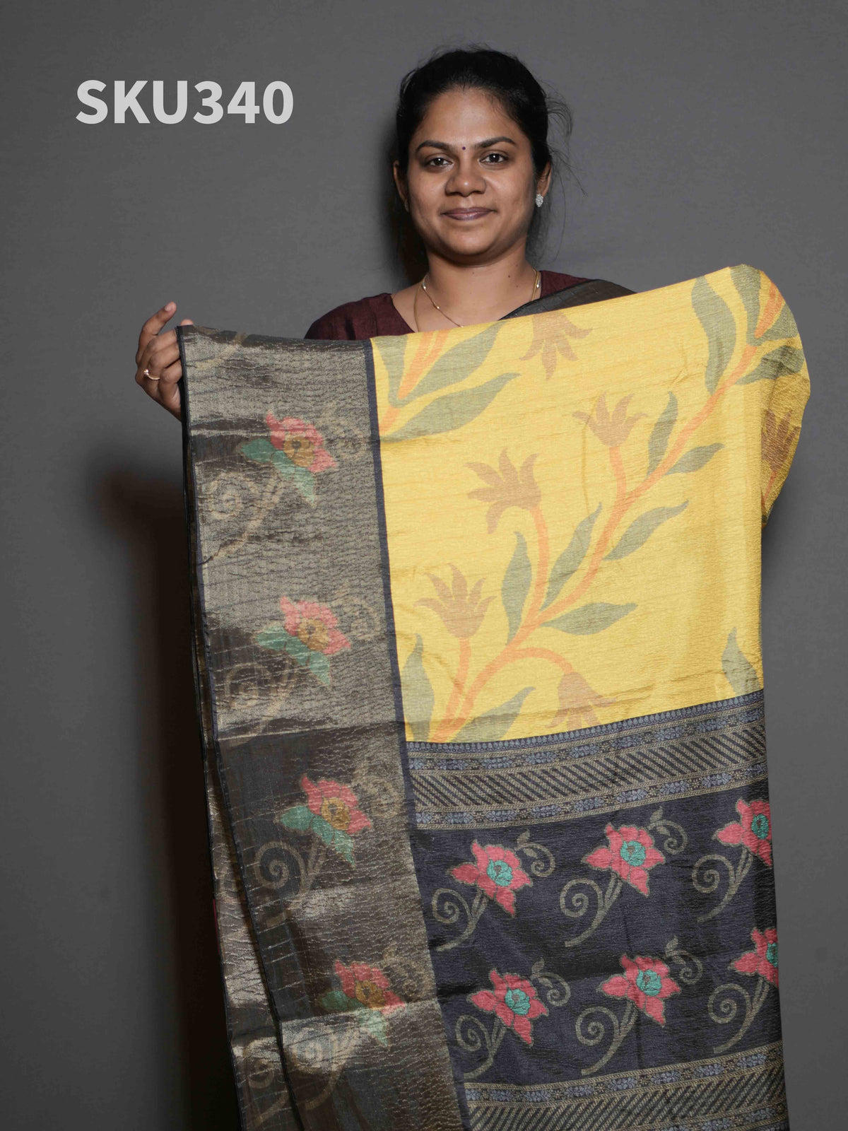 Crush Tussar Sarees Soft Radiance / SKU340 – 11